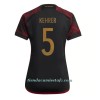 Camiseta de fútbol Alemania Thilo Kehrer 5 Segunda Equipación Mundial 2022 - Mujer